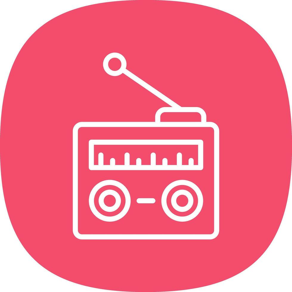 Radio  Vector Icon Design