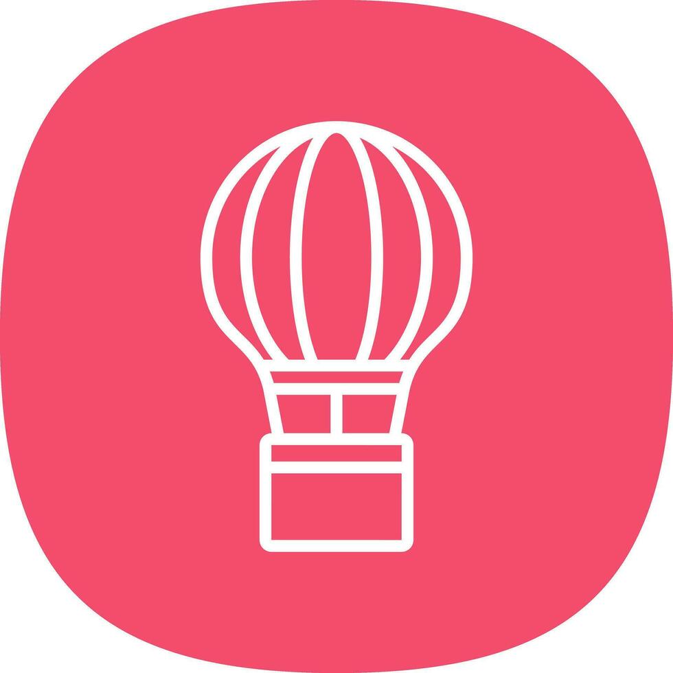 Hot Air Balloon  Vector Icon Design