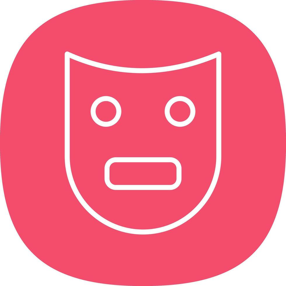 Theatre Mask  Vector Icon Design