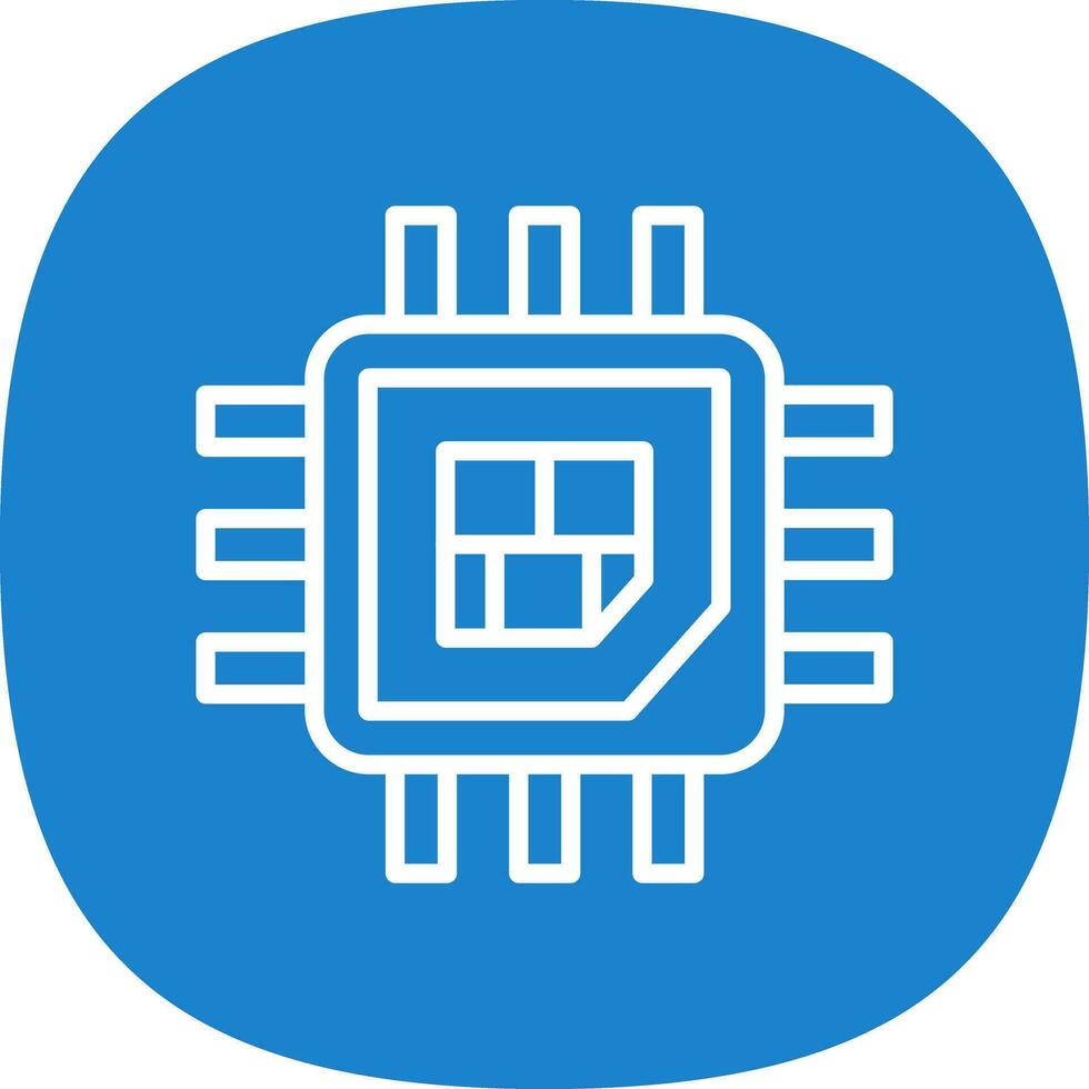 Processor  Vector Icon Design