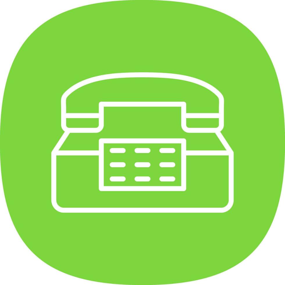 Old Phone  Vector Icon Design