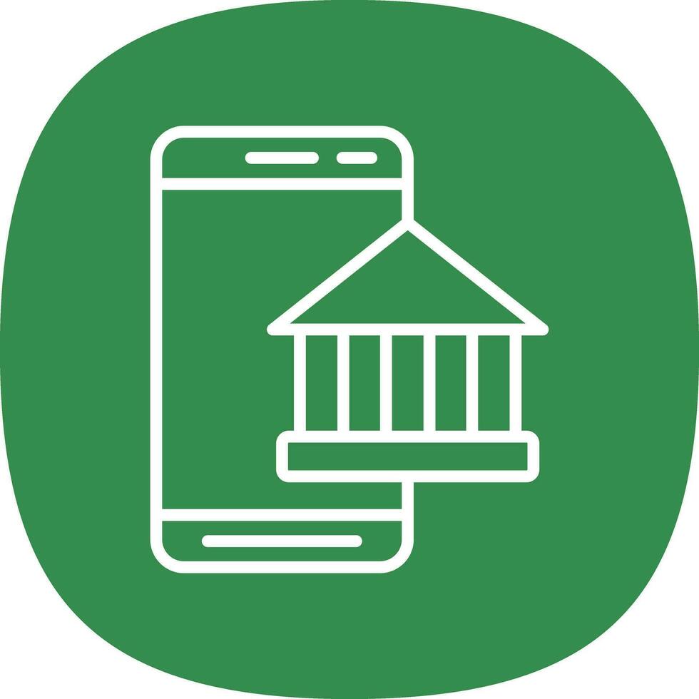 Mobile Banking  Vector Icon Design