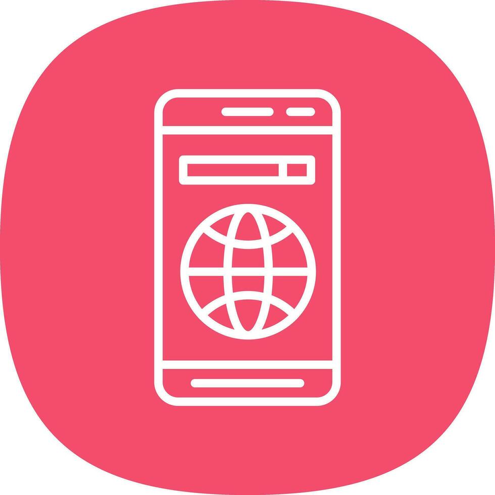 Mobile Web  Vector Icon Design