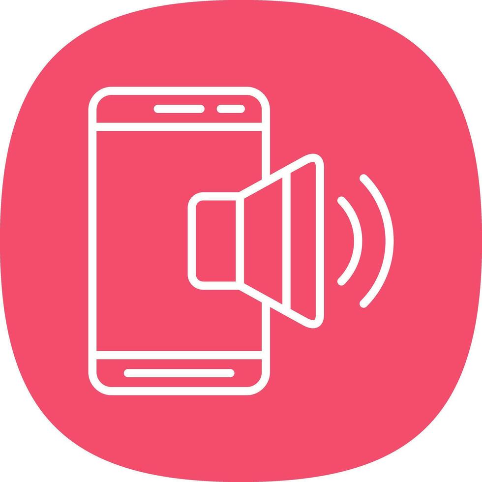 Mobile Sound  Vector Icon Design