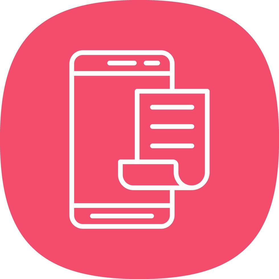 Mobile File  Vector Icon Design