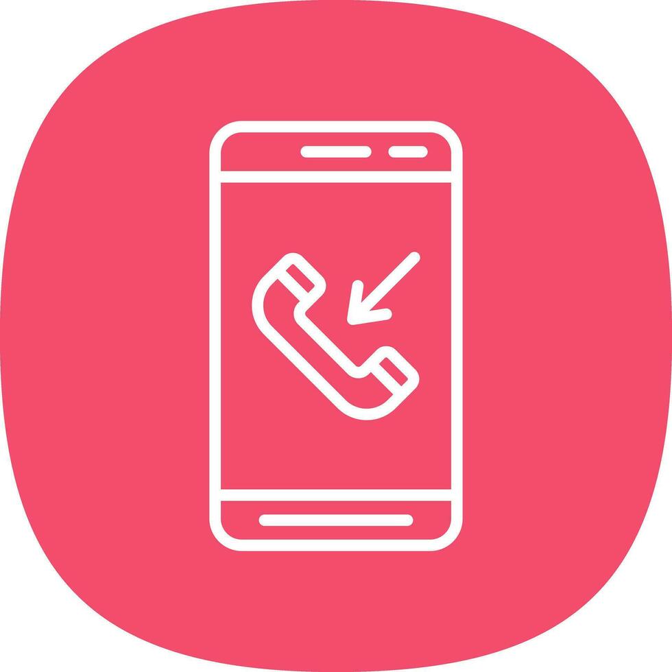 Incoming Call  Vector Icon Design
