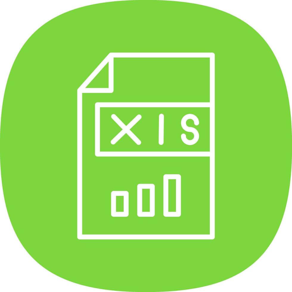 xls vector icono diseño