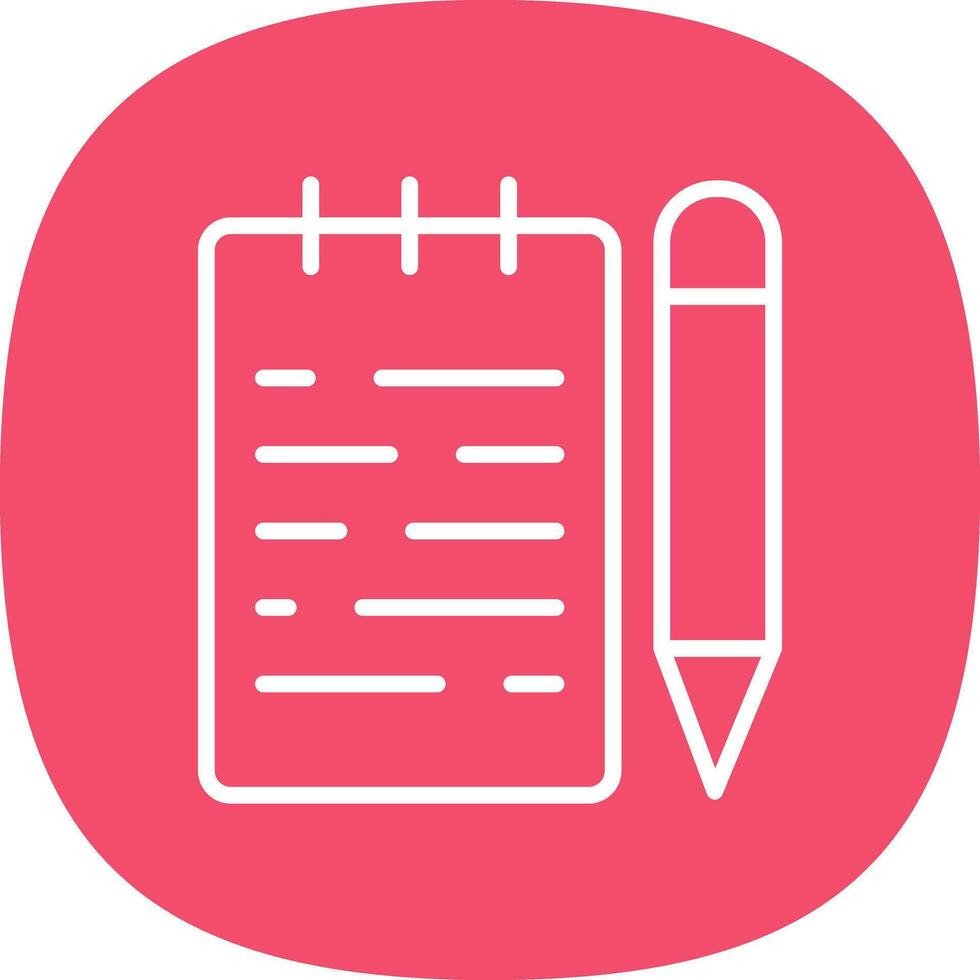 Notepad  Vector Icon Design