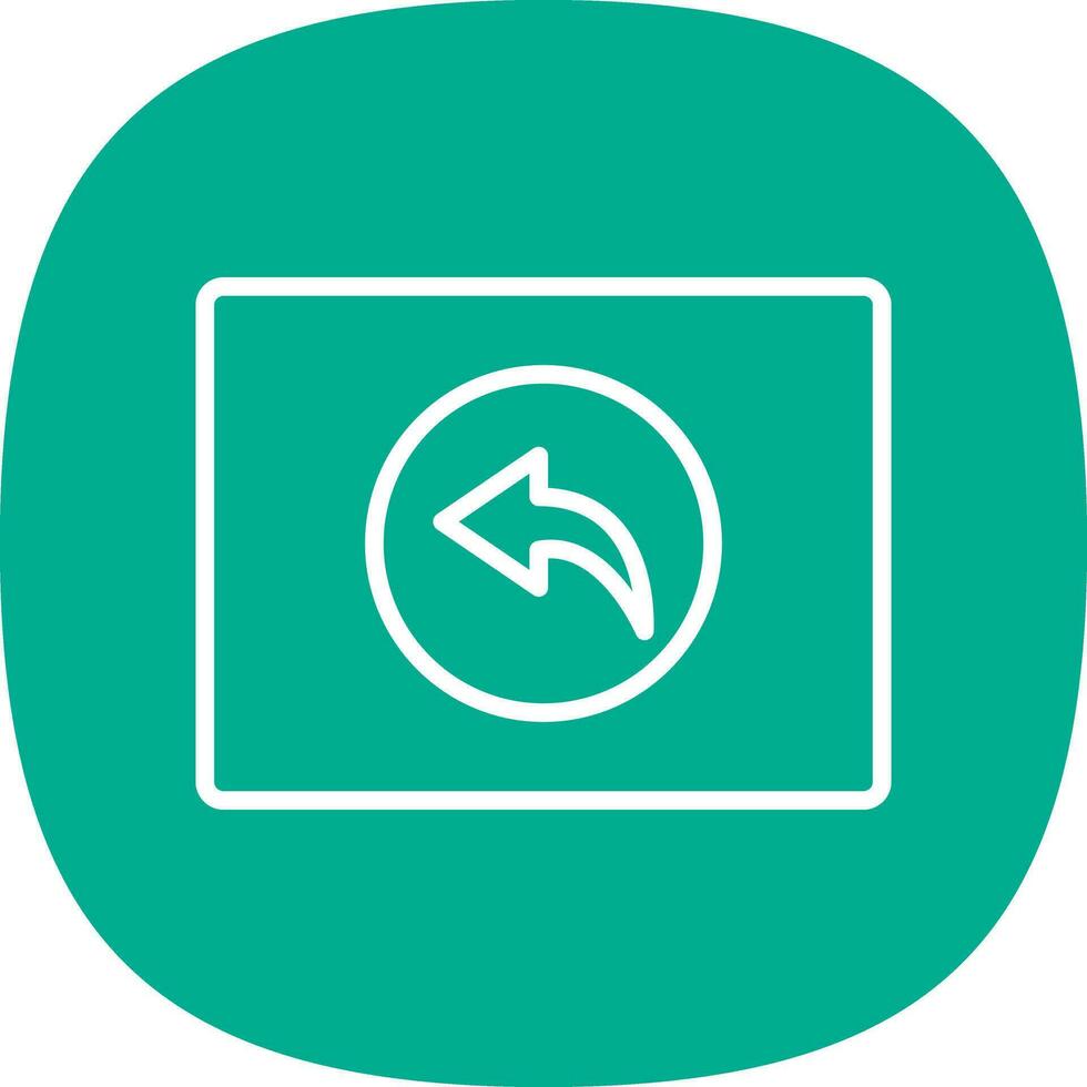 Backward  Vector Icon Design