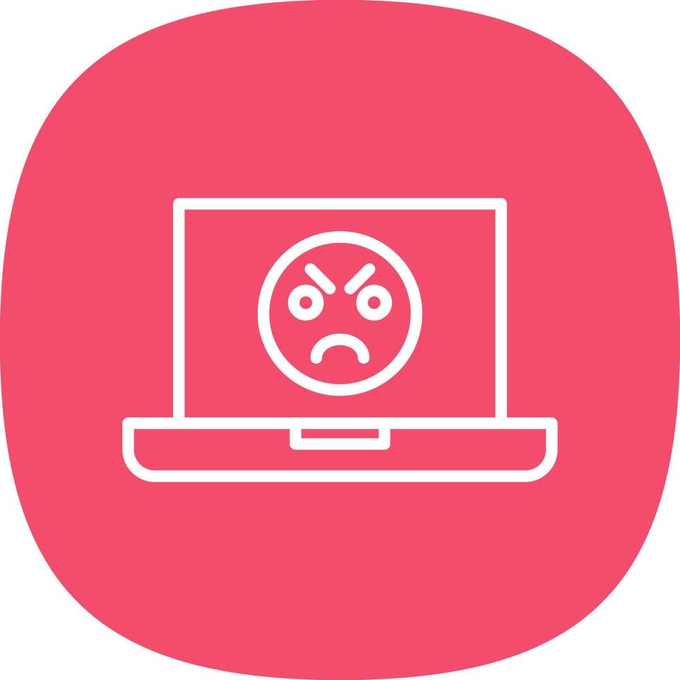 Angry Face  Vector Icon Design