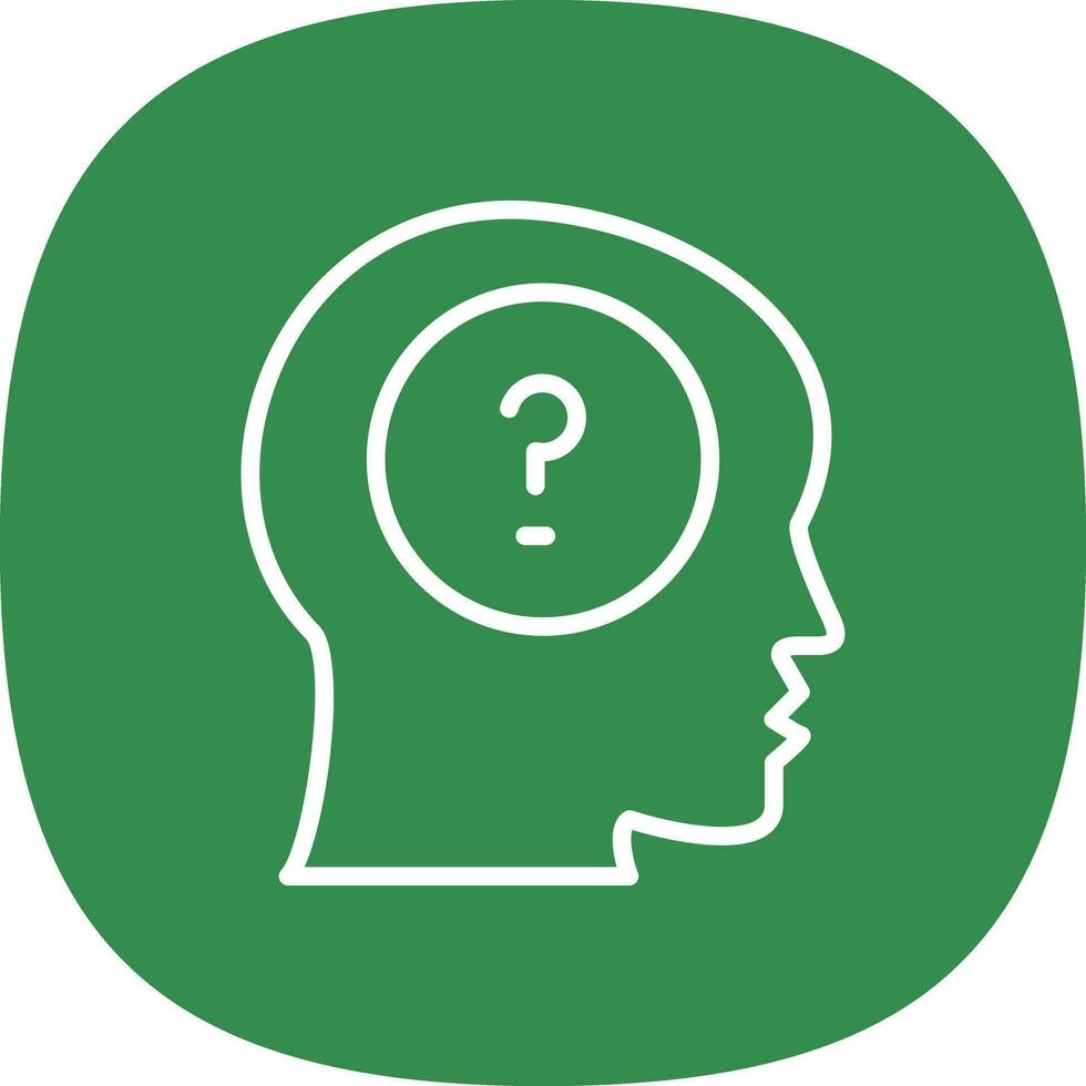 Mental Disorder Vector Icon Design