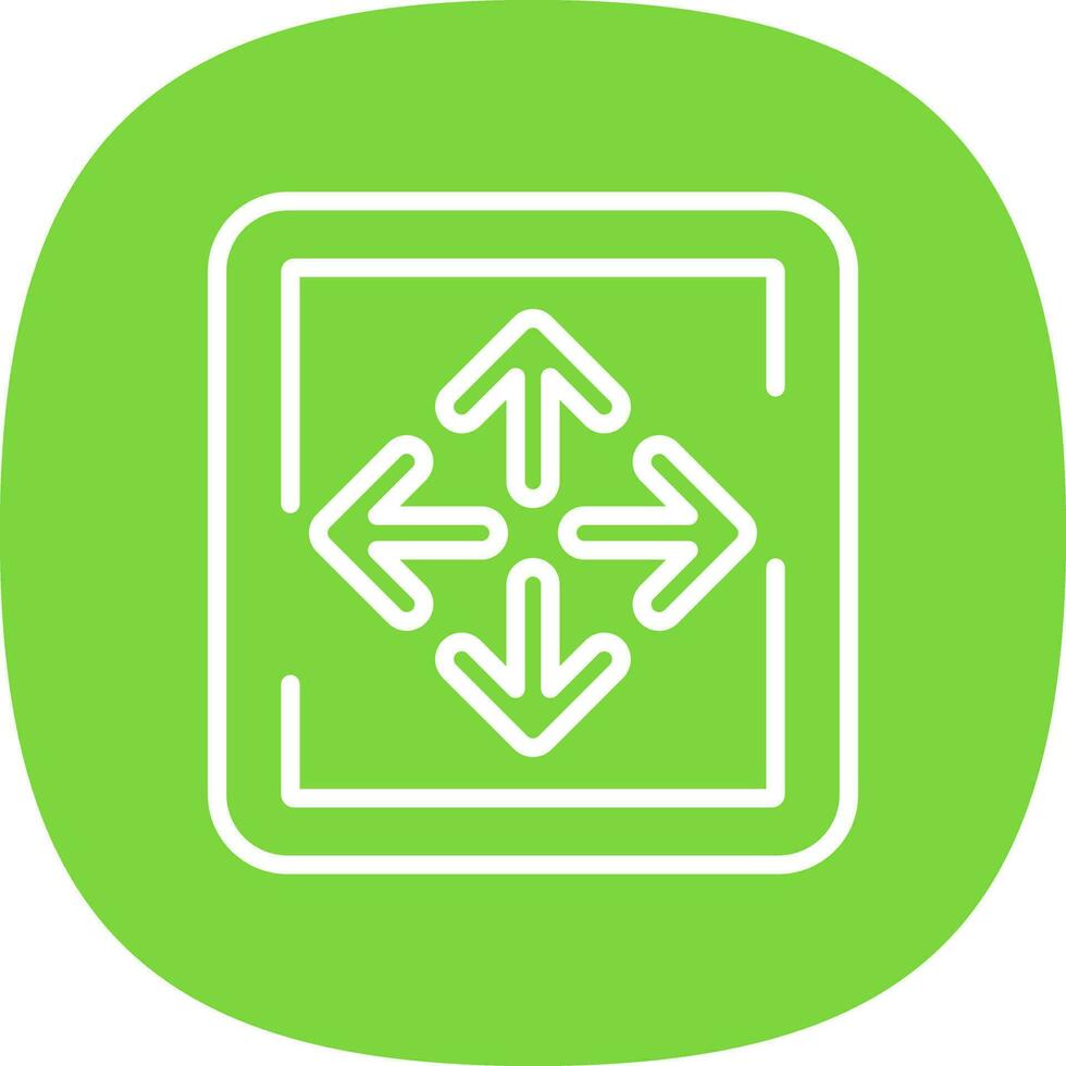 Expand Arrows Vector Icon Design