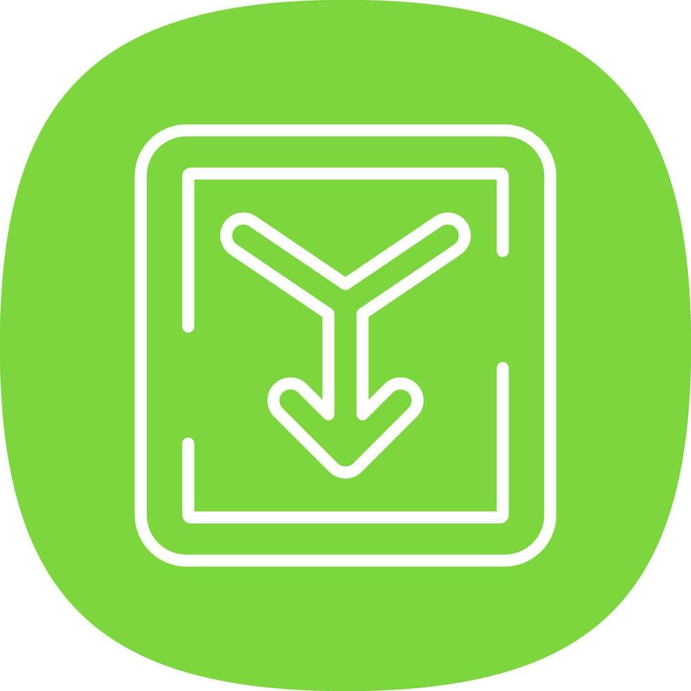 Merge Vector Icon Design