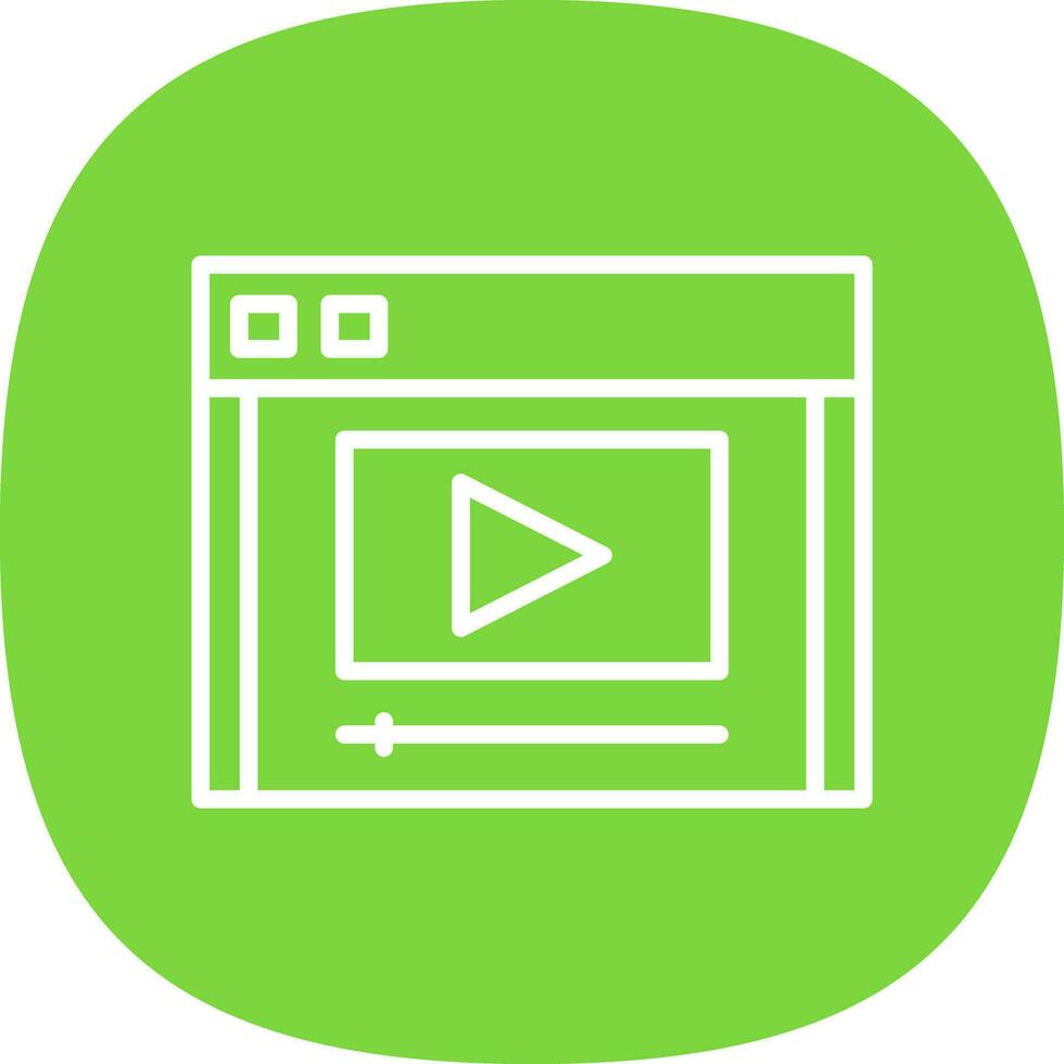 Video stream Vector Icon Design