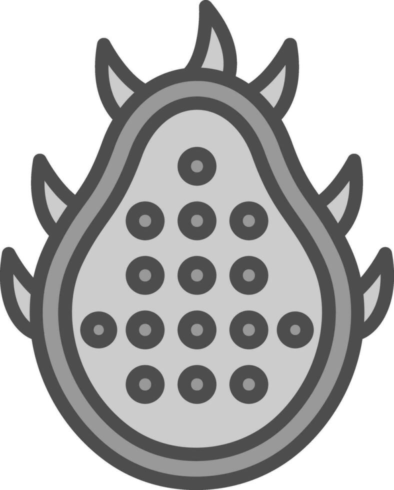 Dragon Fruit Vector Icon Design