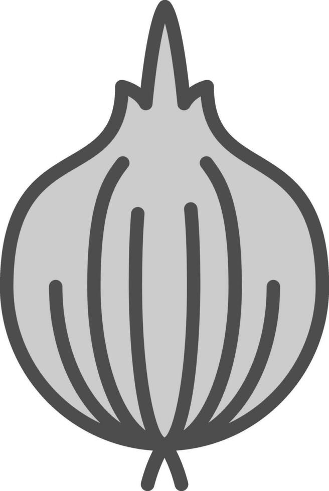 Red Onion Vector Icon Design