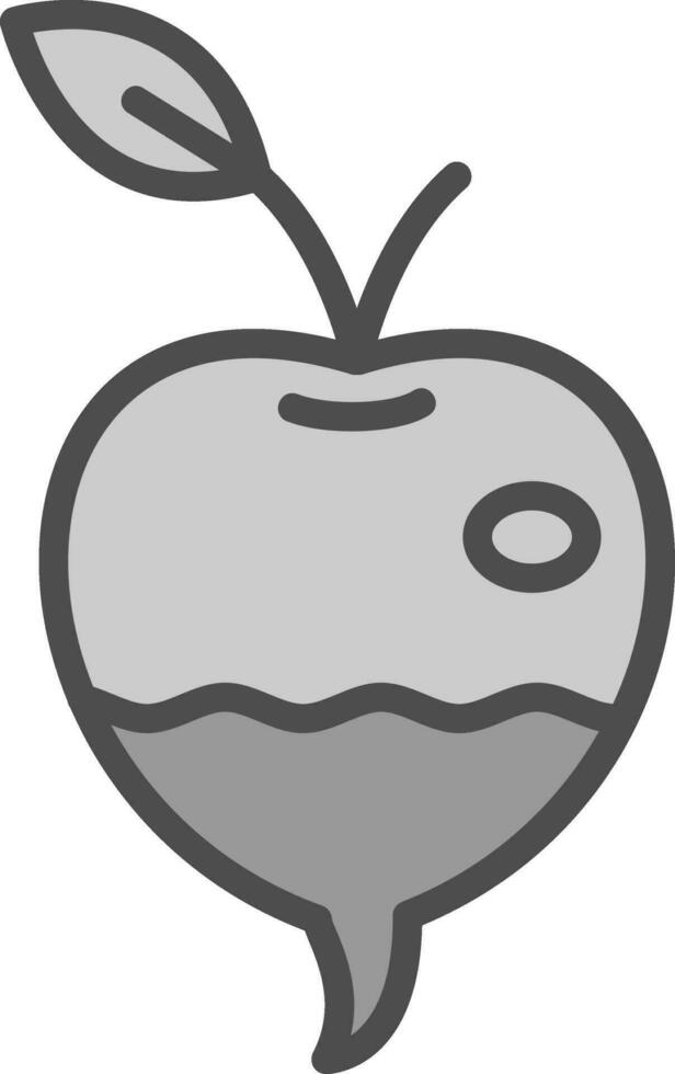 Turnip Vector Icon Design