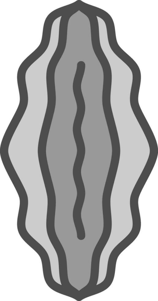 Bitter Melon Vector Icon Design