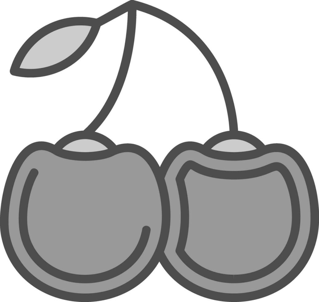 cerezas vector icono diseño