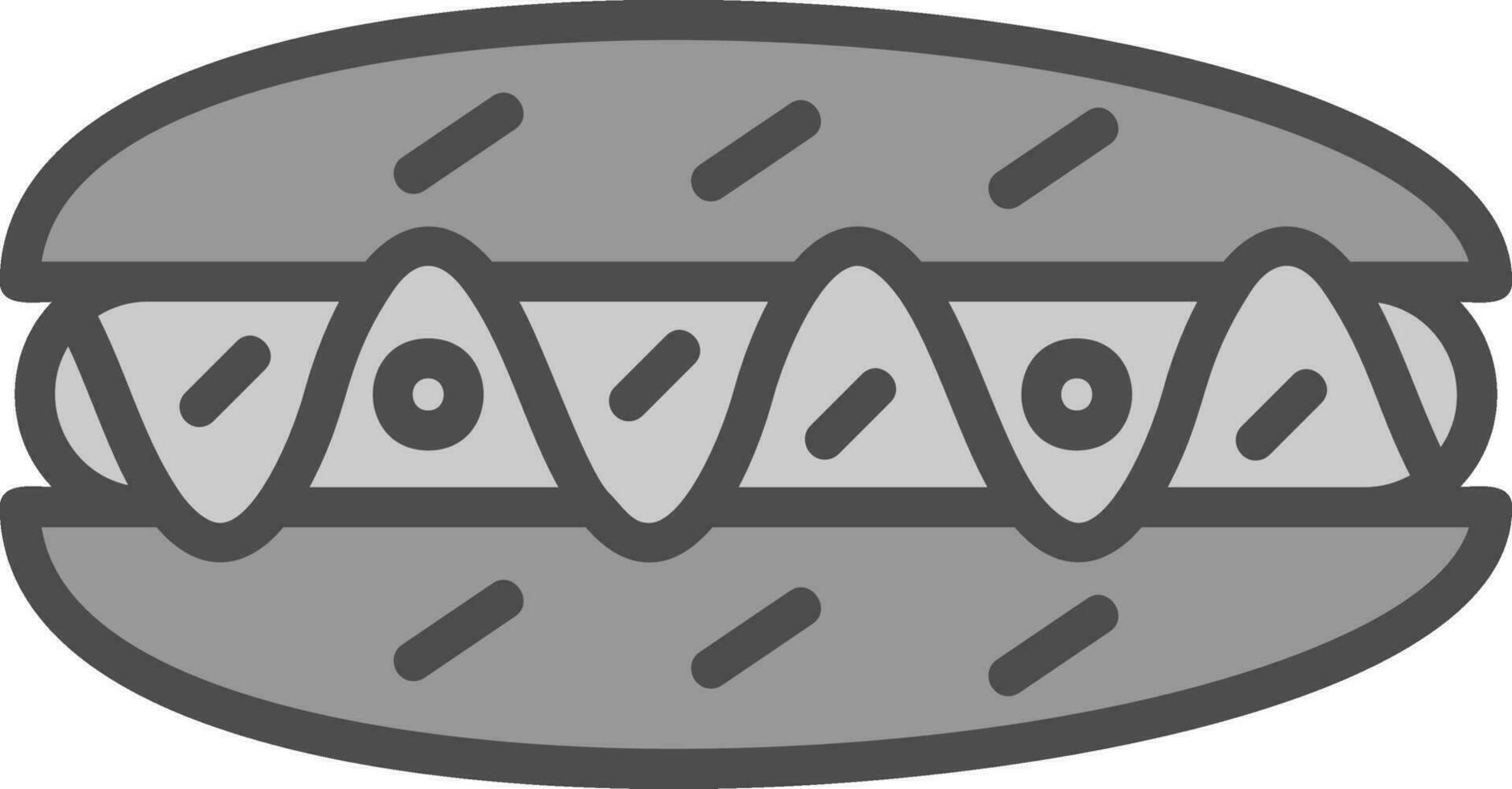 Hot Dog Vector Icon Design