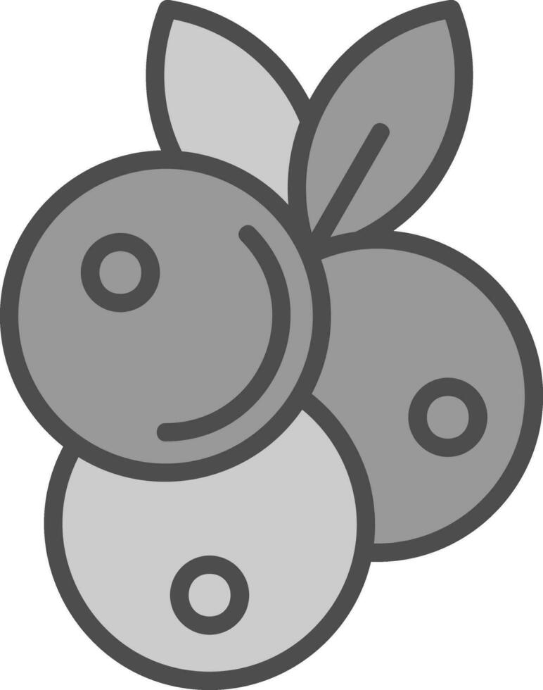 Blueberries Vector Icon Design