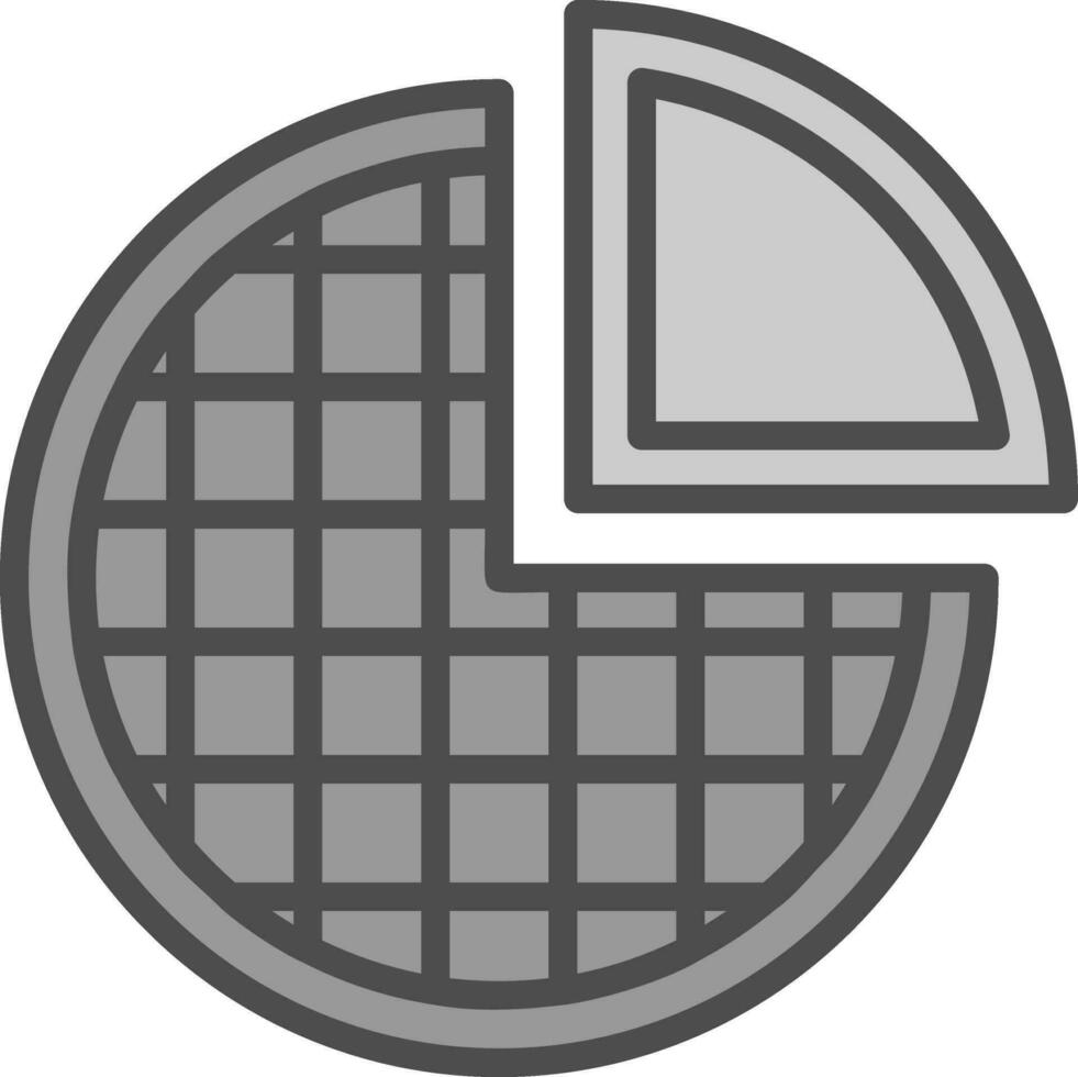 Pie Vector Icon Design
