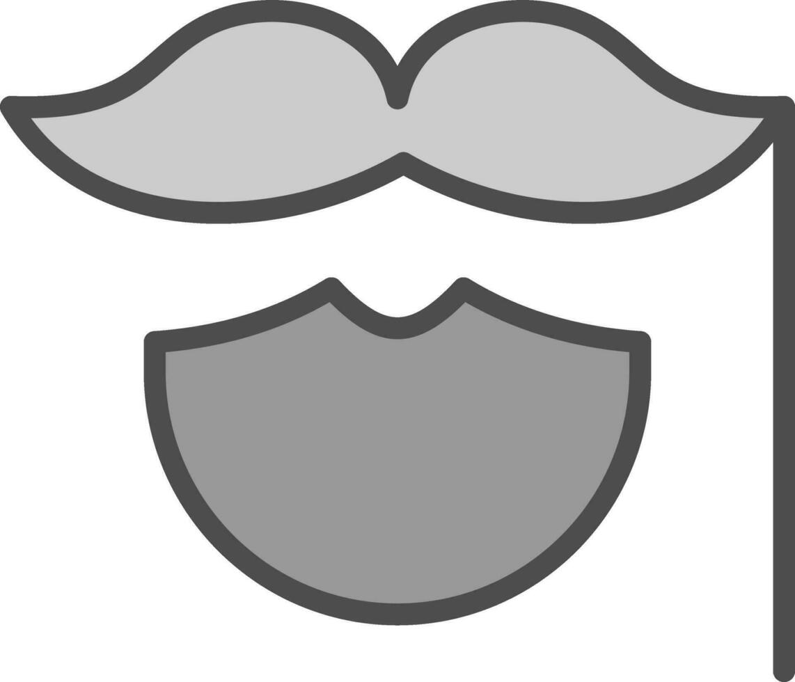 Bigote vector icono diseño