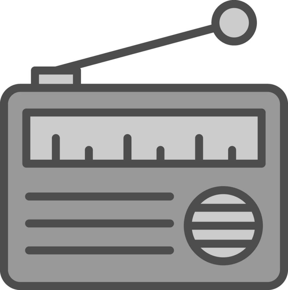 radio vector icono diseño