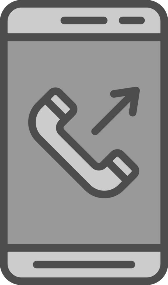 Outgoing Call  Vector Icon Design