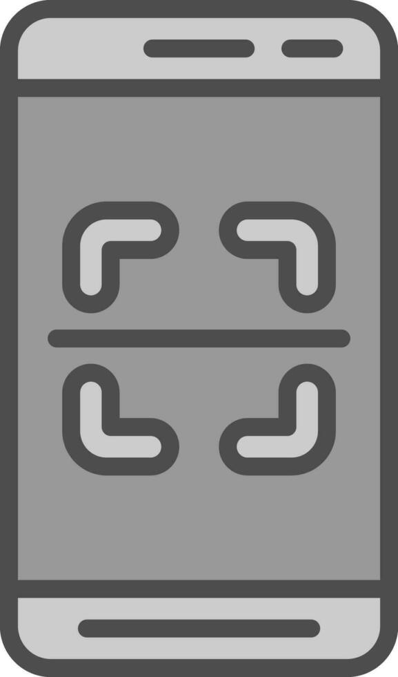 Mobile Scanner  Vector Icon Design