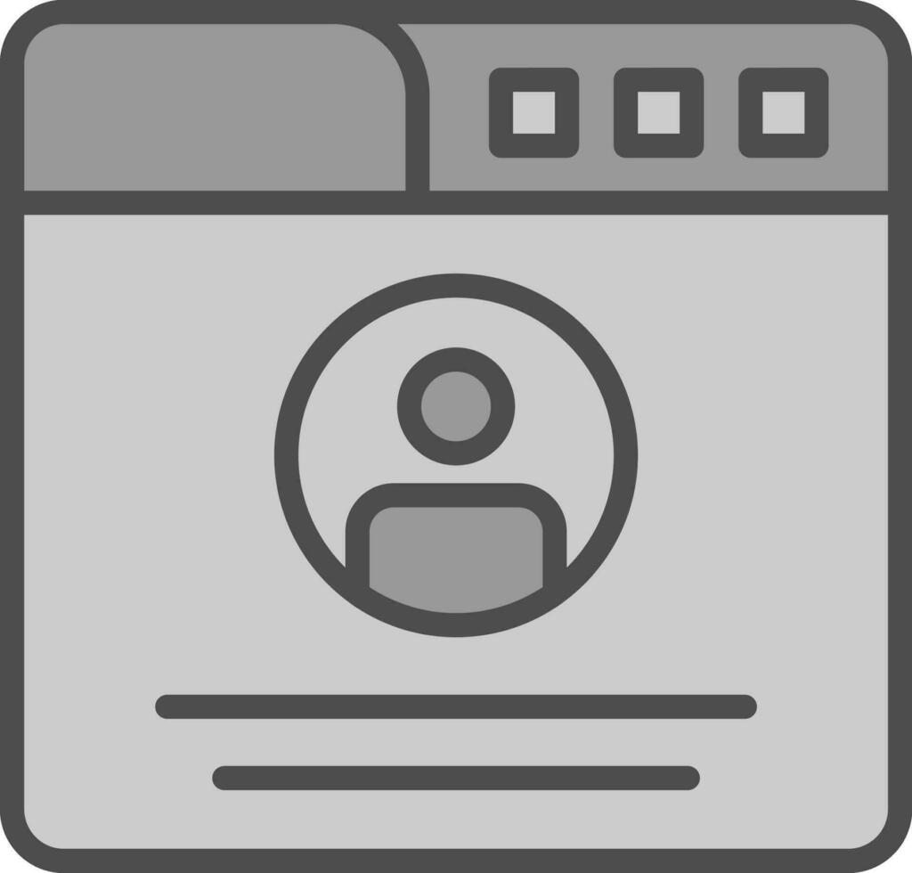 Profile  Vector Icon Design