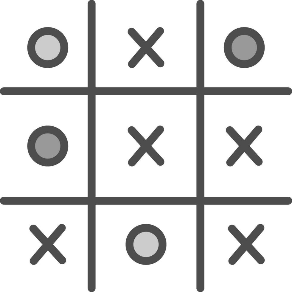 Tic Tac Toe  Vector Icon Design