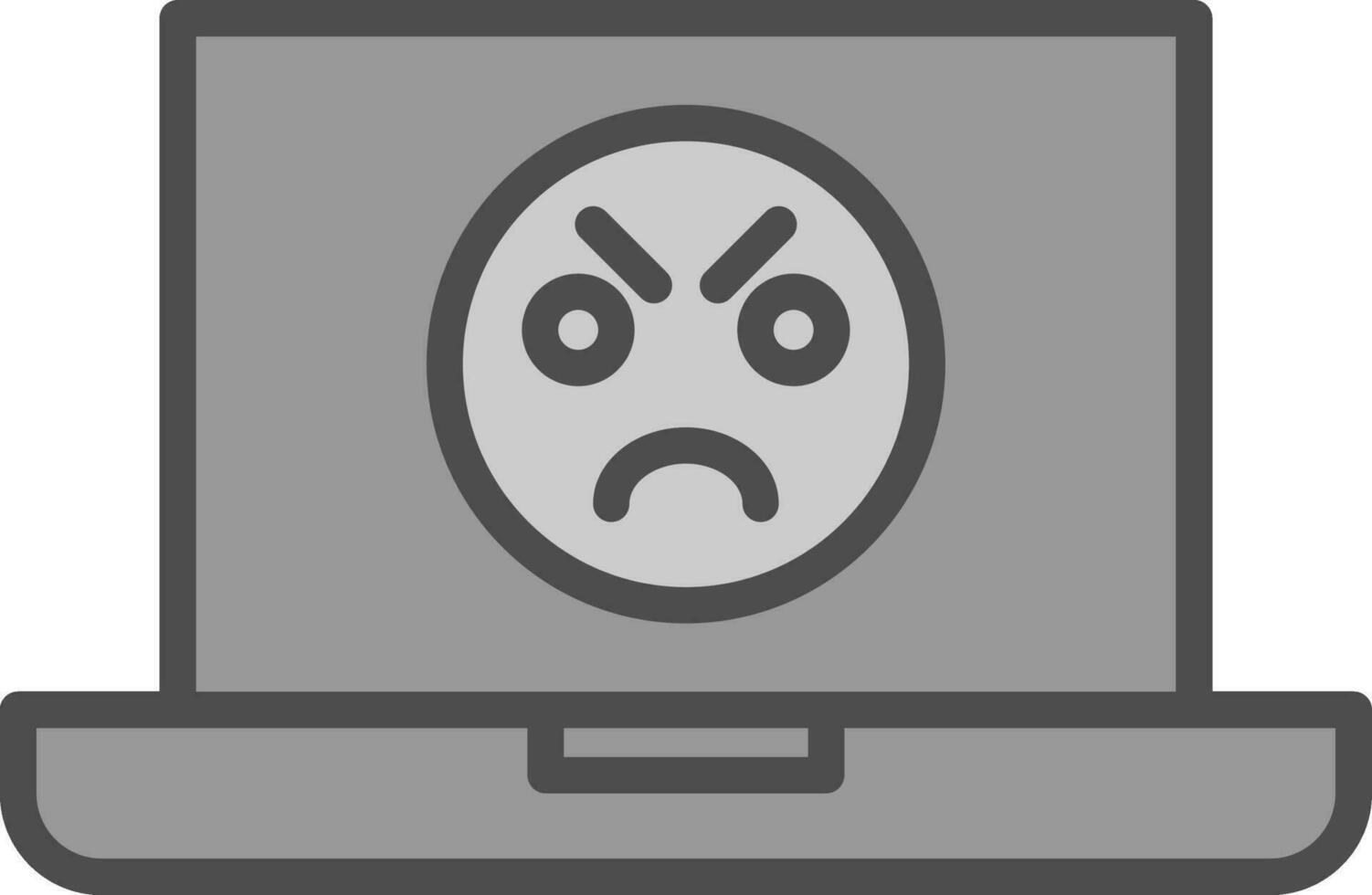 Angry Face  Vector Icon Design