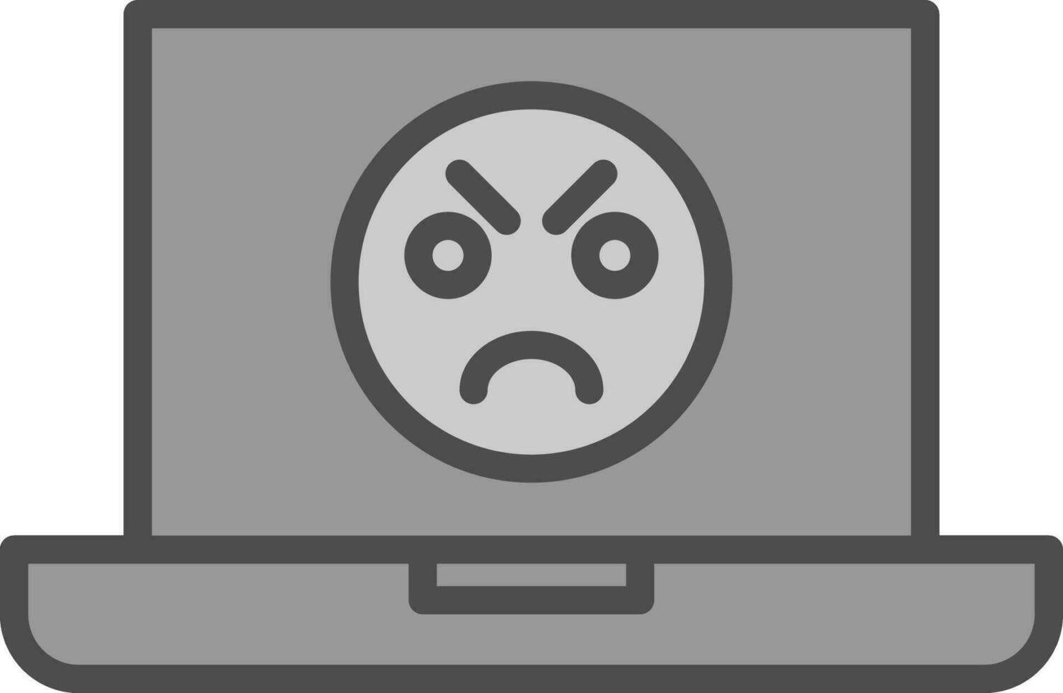 Angry Face  Vector Icon Design