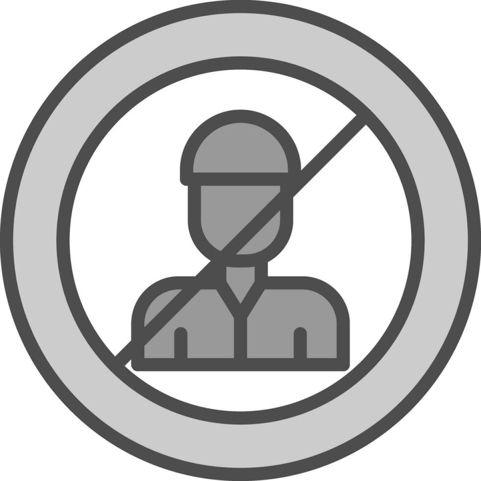 No Child Labor  Vector Icon Design