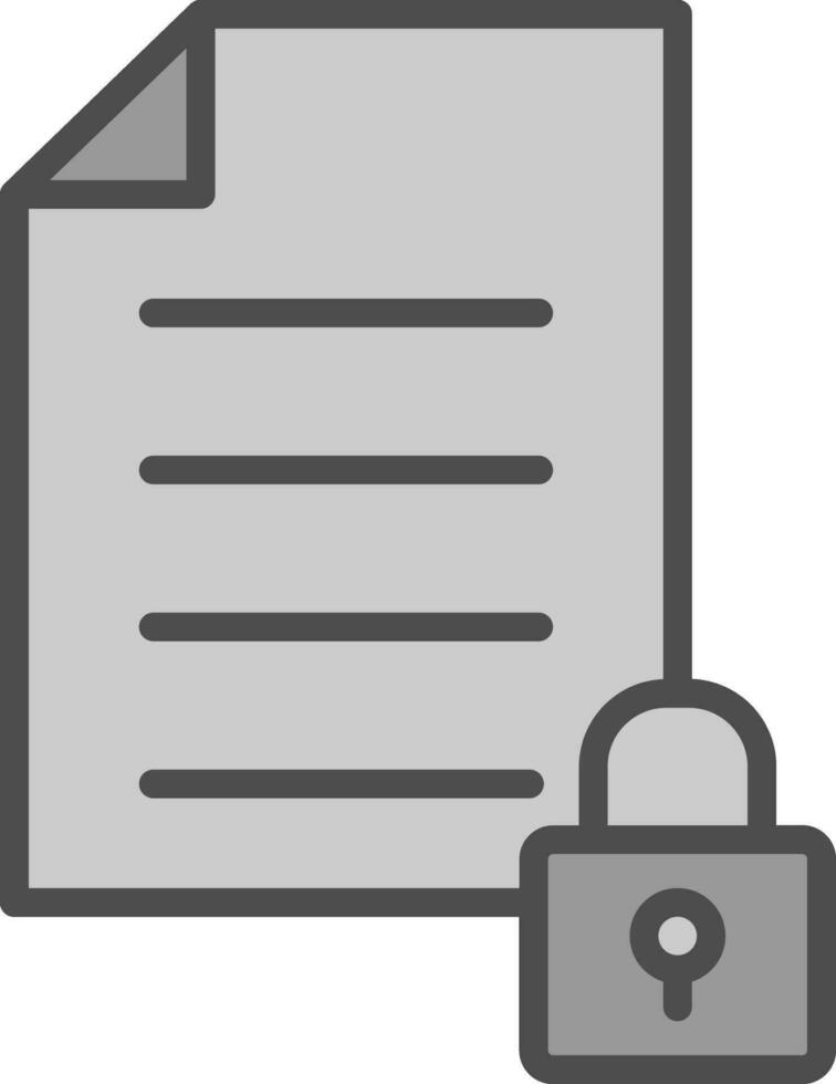 Locked Vector Icon Design
