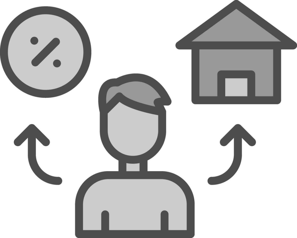 Mortgage Vector Icon Design
