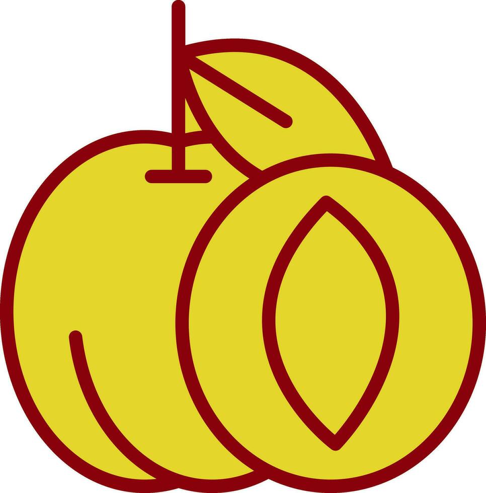 Apricot Vector Icon Design