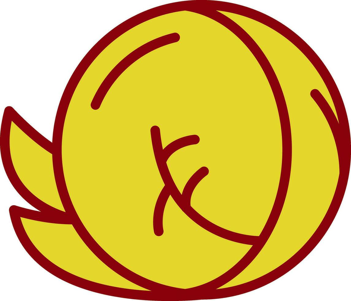 Red Cabbage Vector Icon Design