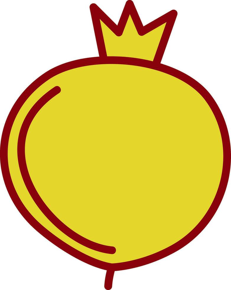 Pomegranate Vector Icon Design