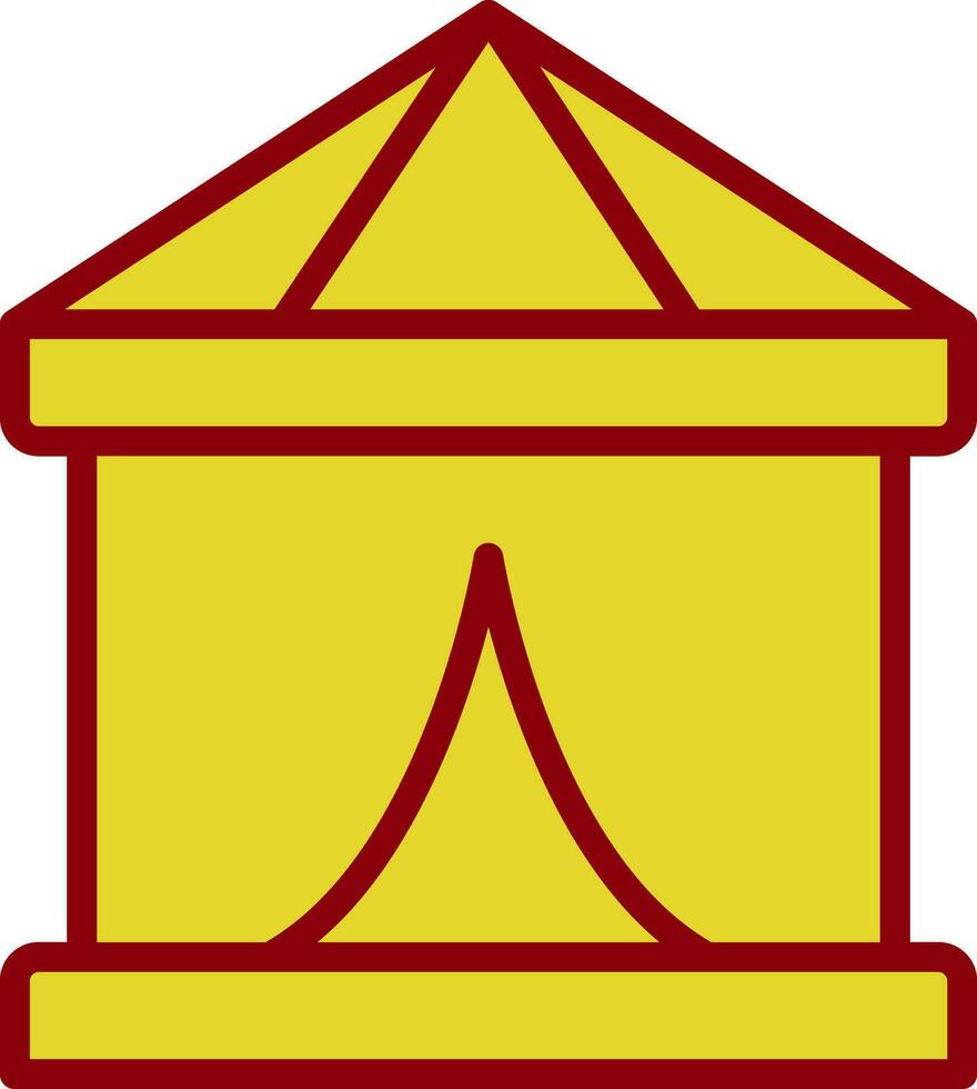 Circus Tent  Vector Icon Design