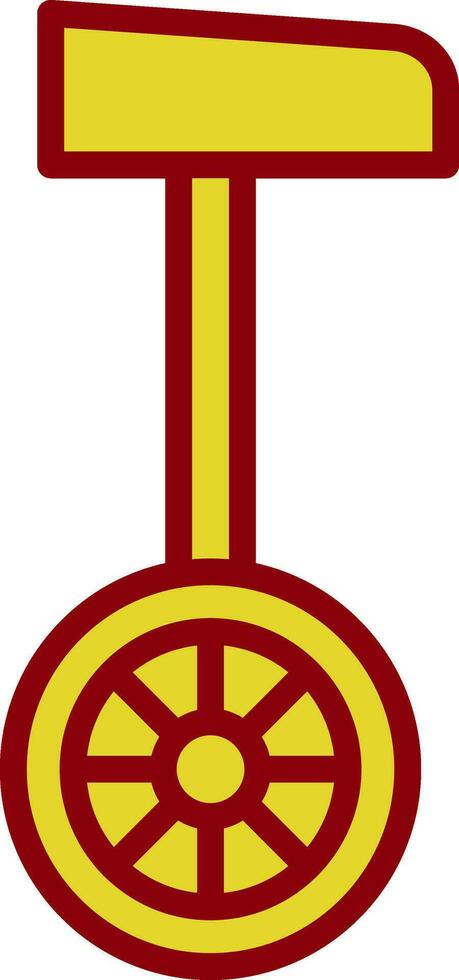 Unicycle  Vector Icon Design