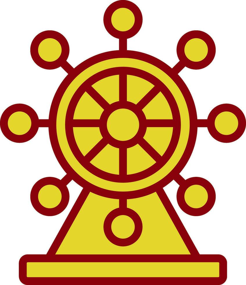 Ferris Wheel  Vector Icon Design