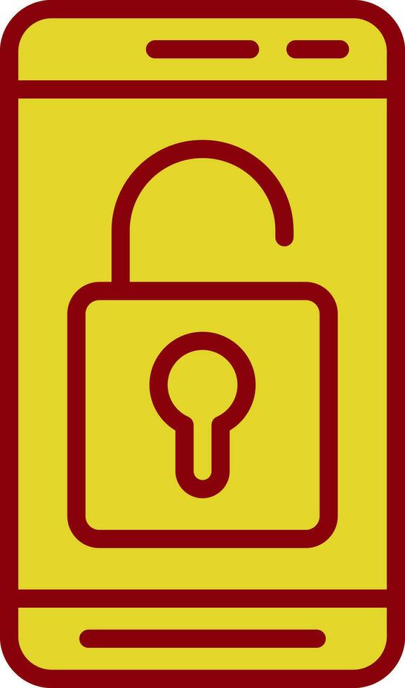 Mobile Unlock  Vector Icon Design