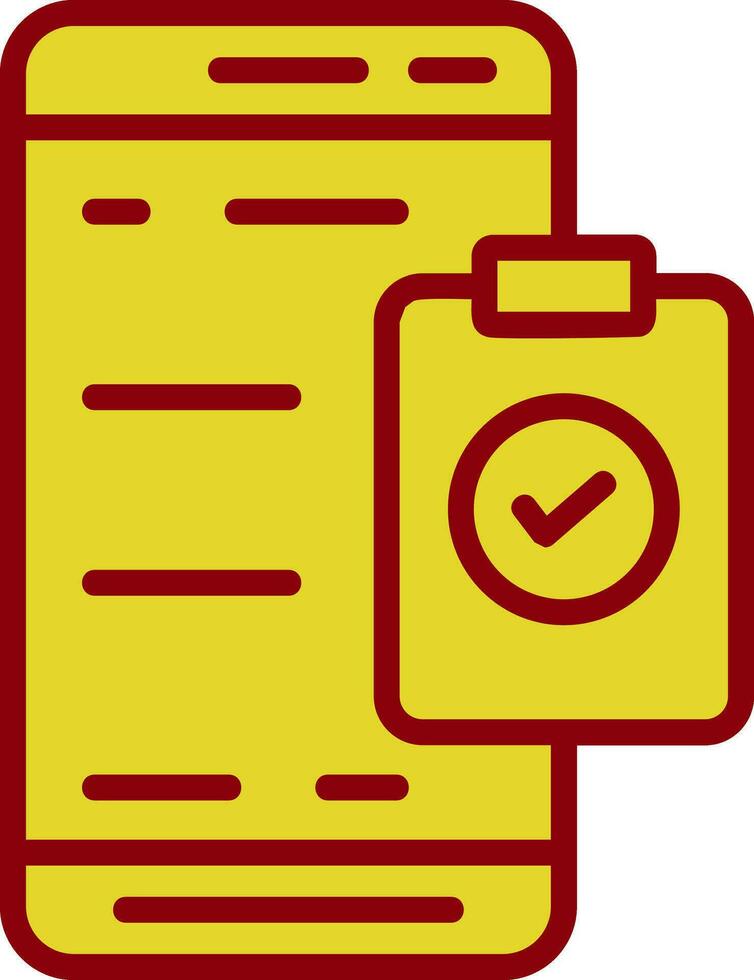 Mobile Check List  Vector Icon Design