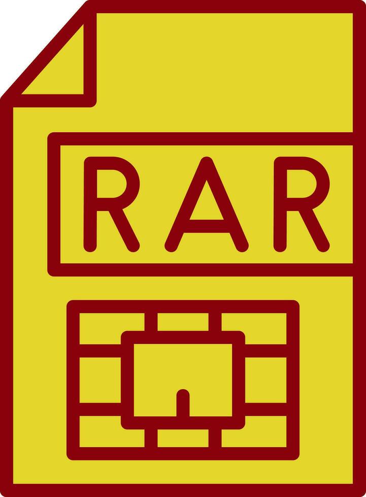 Rar  Vector Icon Design