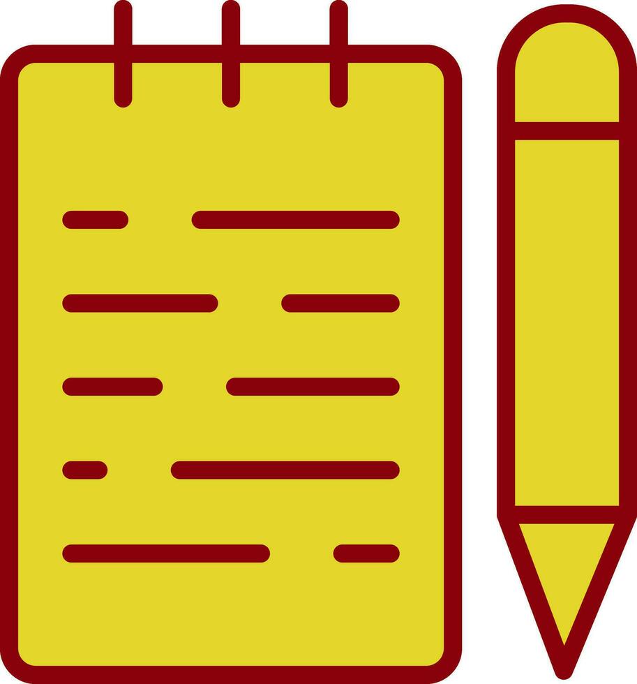 Notepad  Vector Icon Design