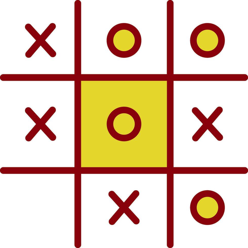 Tic Tac Toe  Vector Icon Design