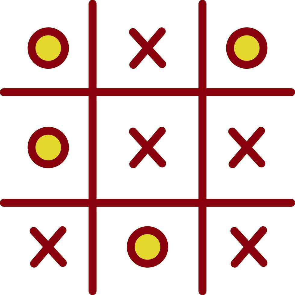 Tic Tac Toe  Vector Icon Design