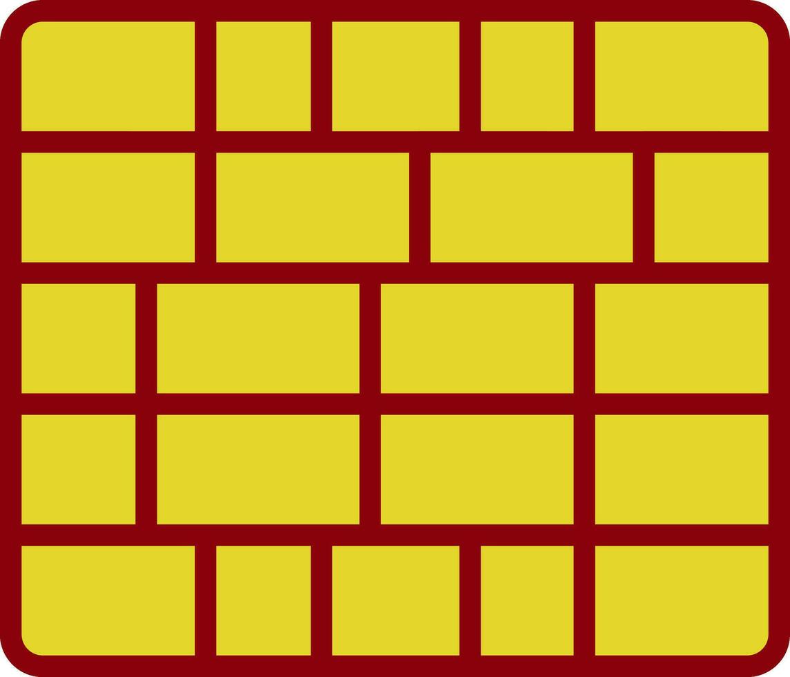 Brickwall  Vector Icon Design